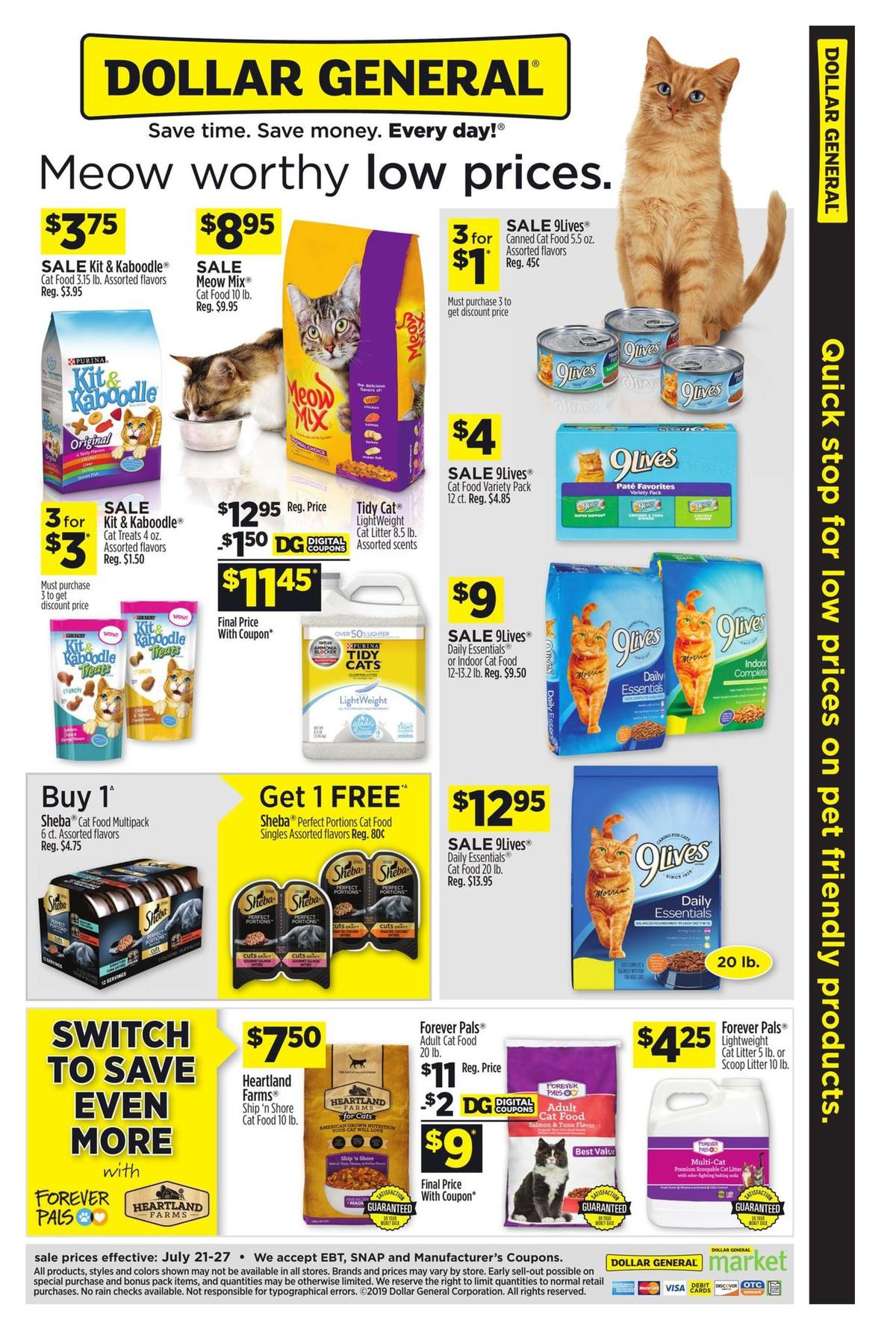 Dollar General Weekly Ad from July 21