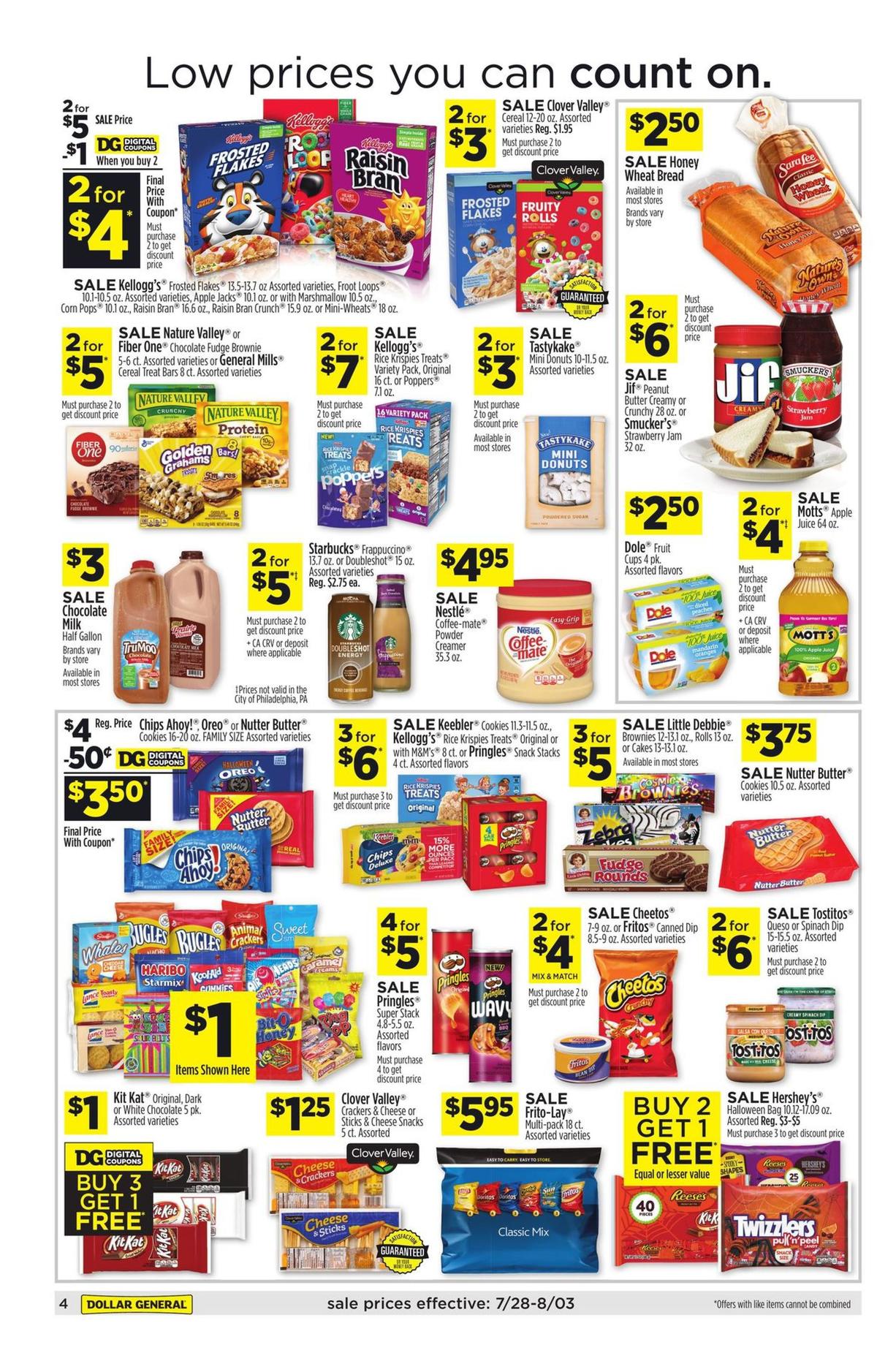 Dollar General Weekly Ad from July 28