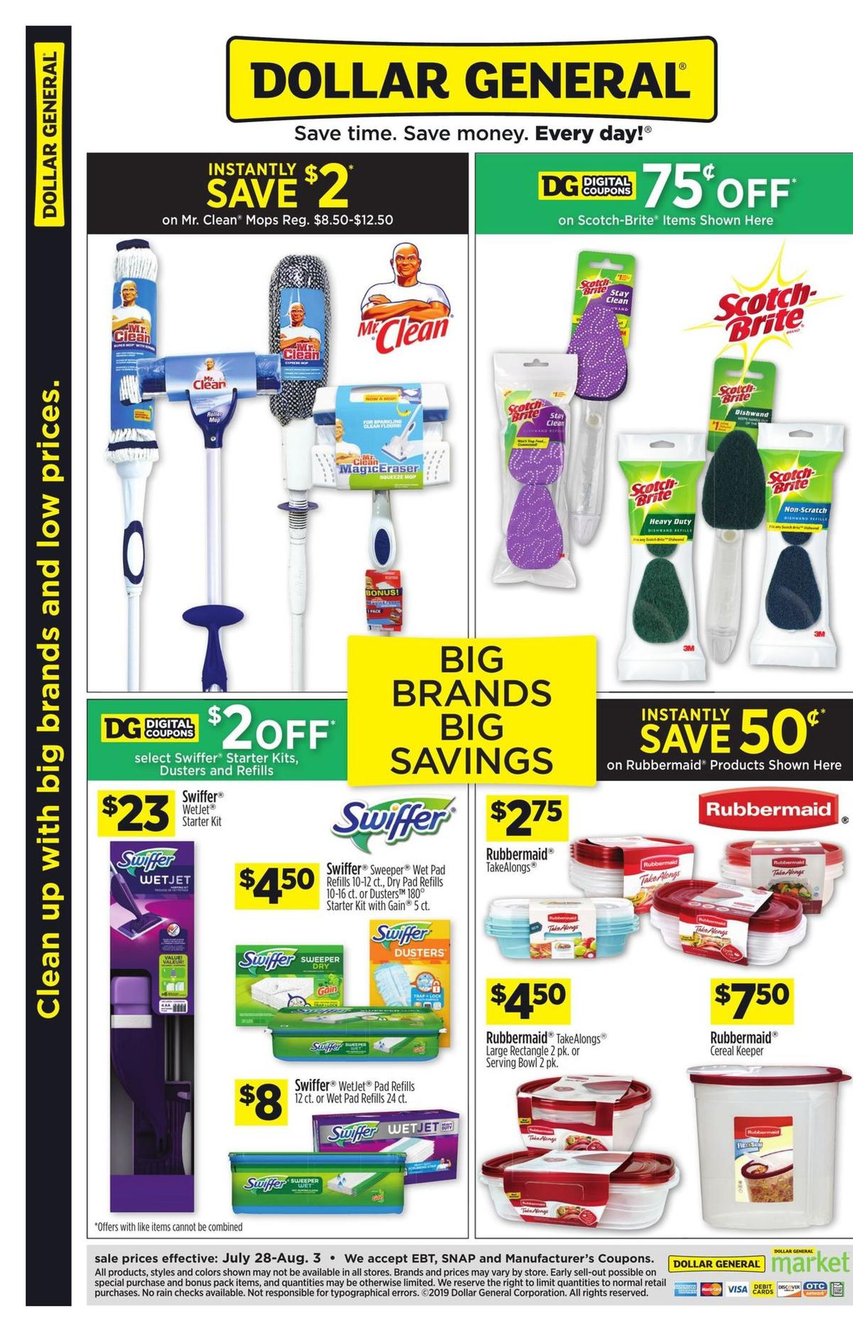 Dollar General Weekly Ad from July 28