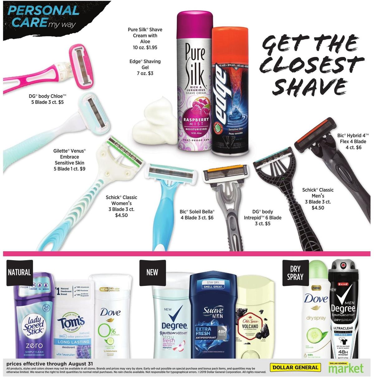 Dollar General Health, Beauty and More - For Less! Weekly Ad from July 28