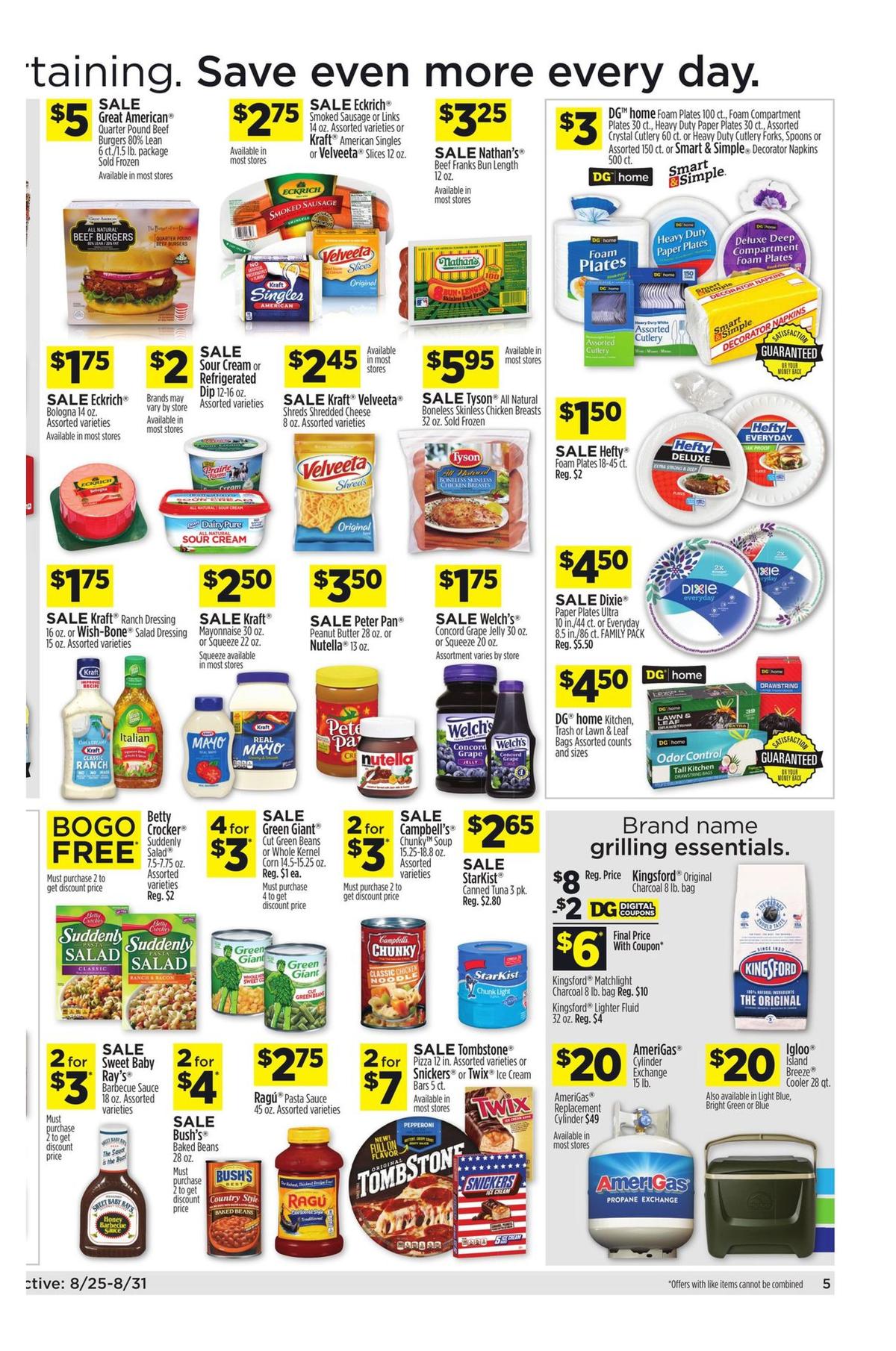 Dollar General Weekly Ad from August 25