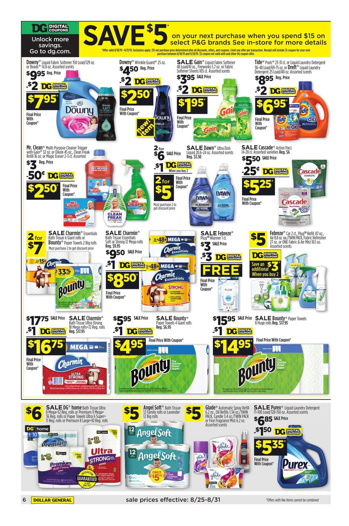 Dollar General Weekly Ad from August 25