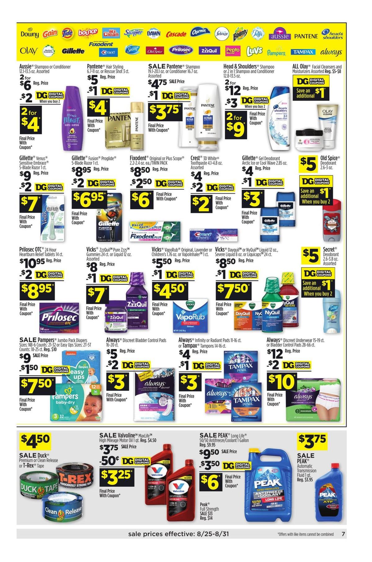 Dollar General Weekly Ad from August 25