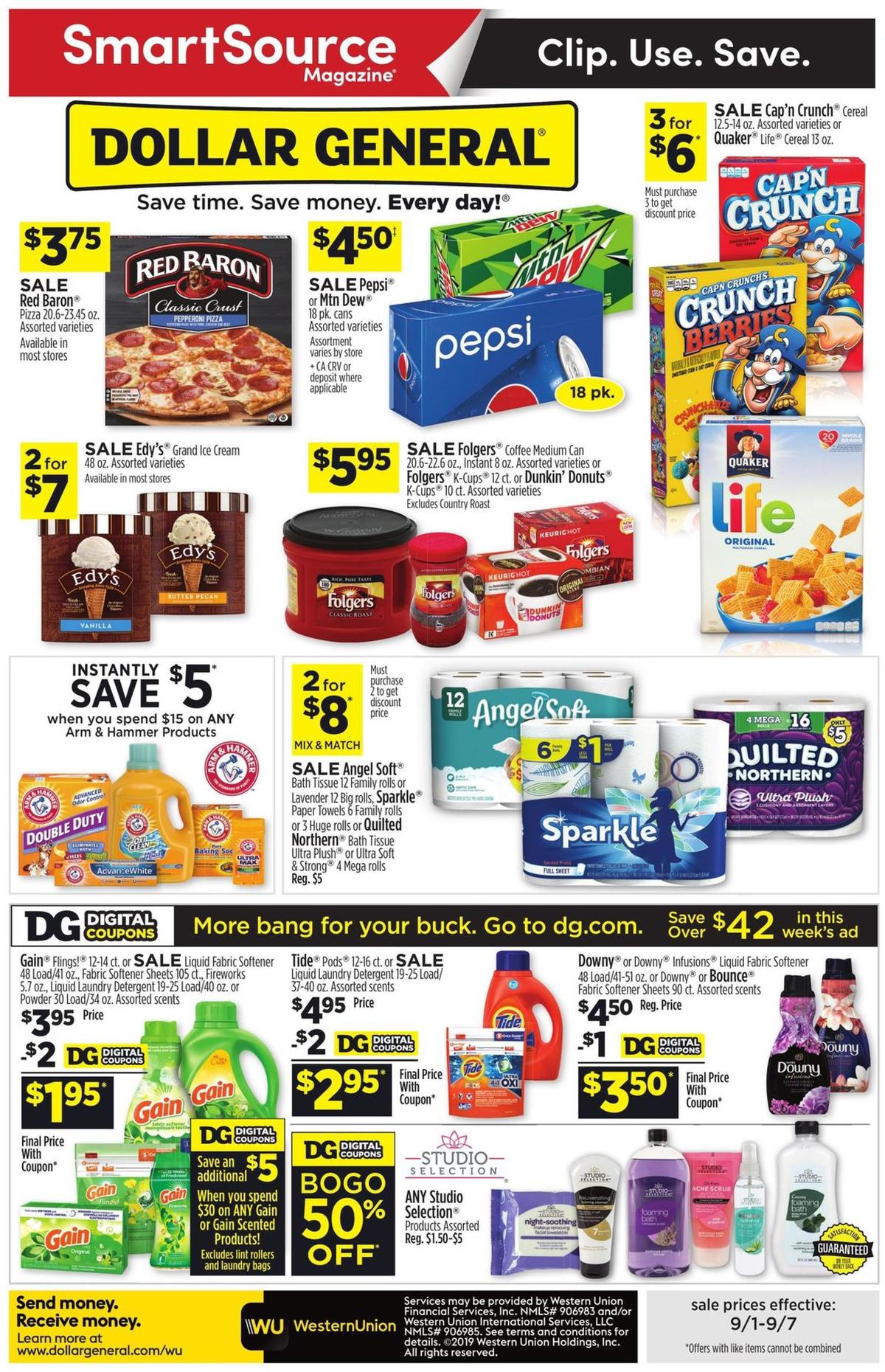 Dollar General Weekly Ad from September 1