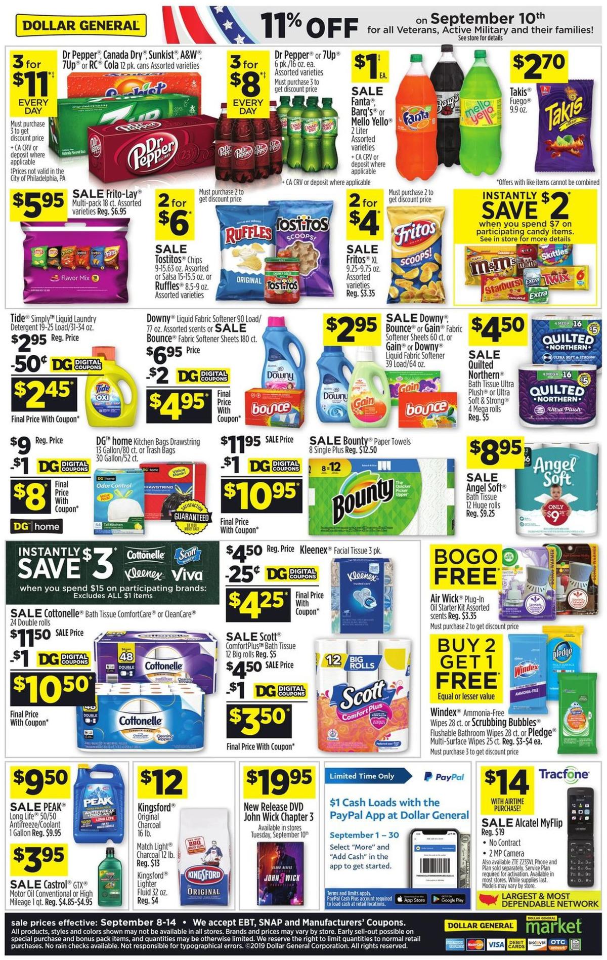 Dollar General Weekly Ad from September 8