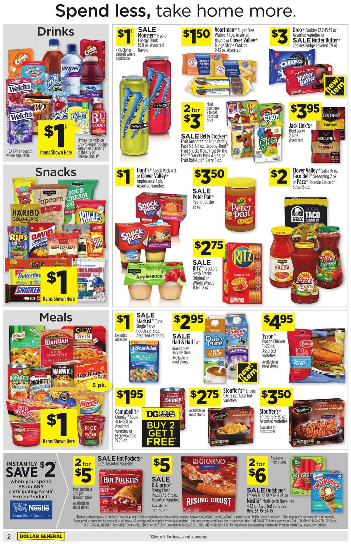Dollar General Weekly Ad from September 8