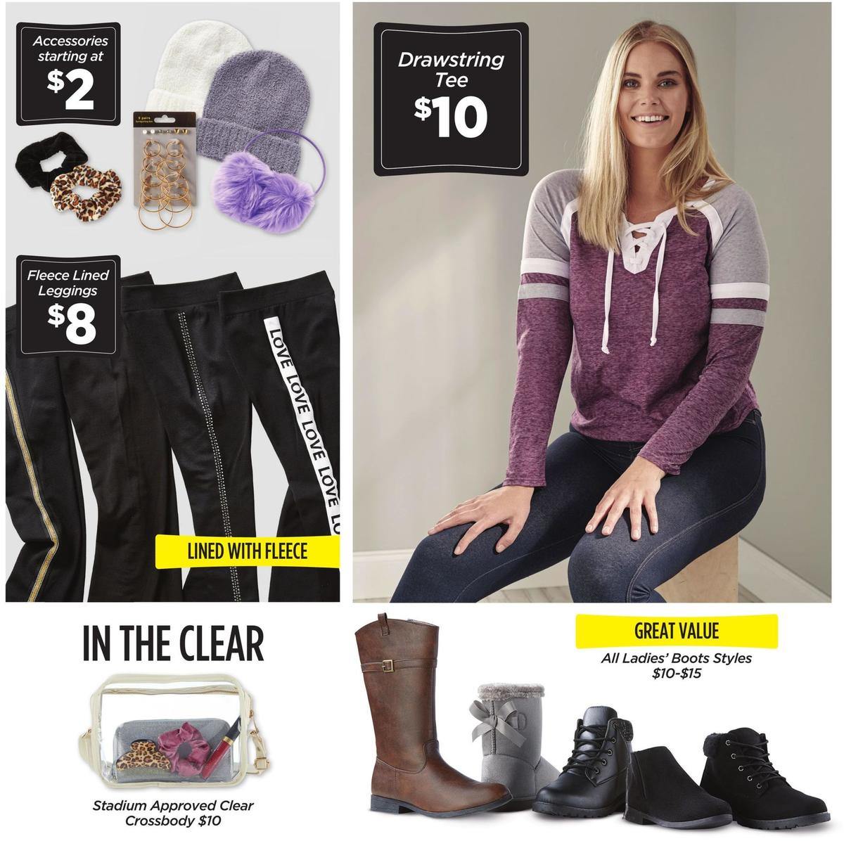 Dollar General New Fall Apparel at Dollar General Weekly Ad from September 3