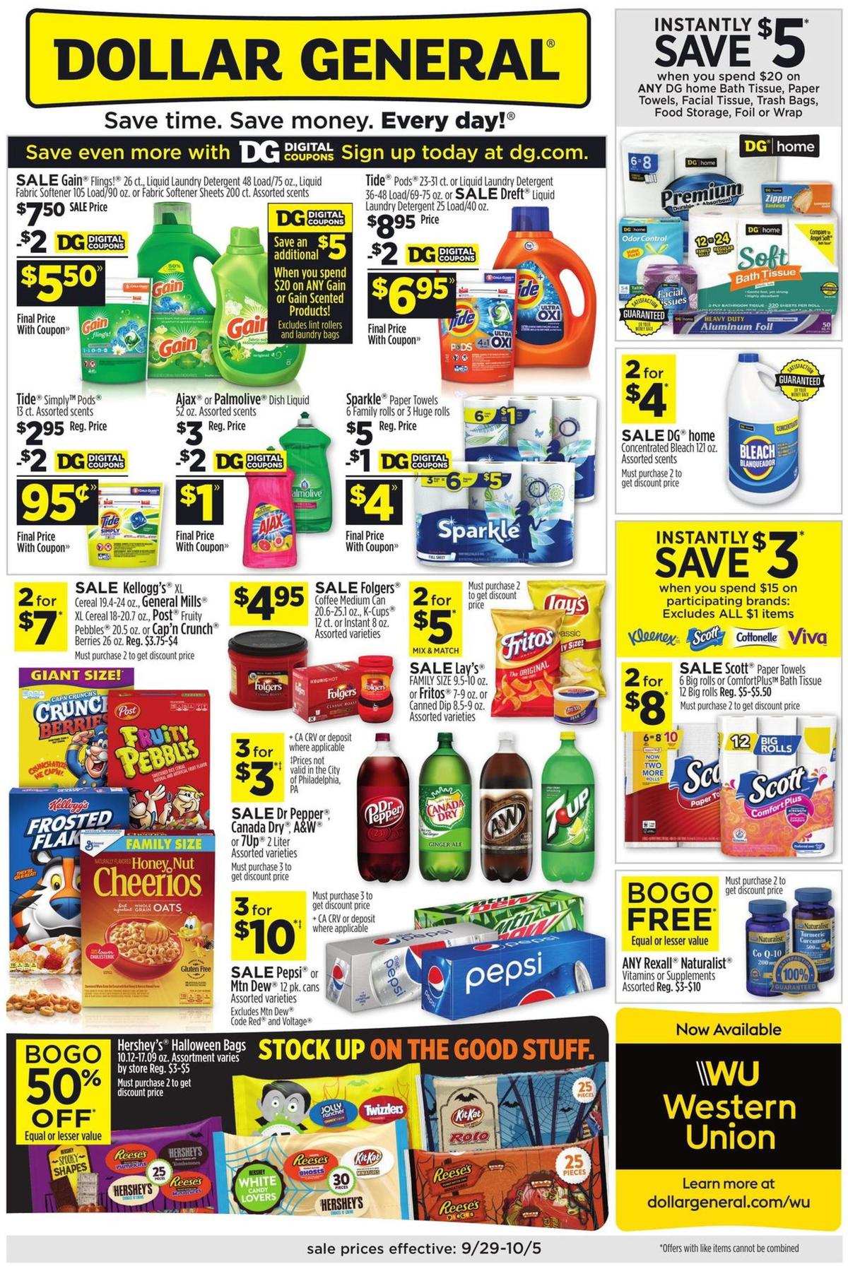 Dollar General Weekly Ad from September 29