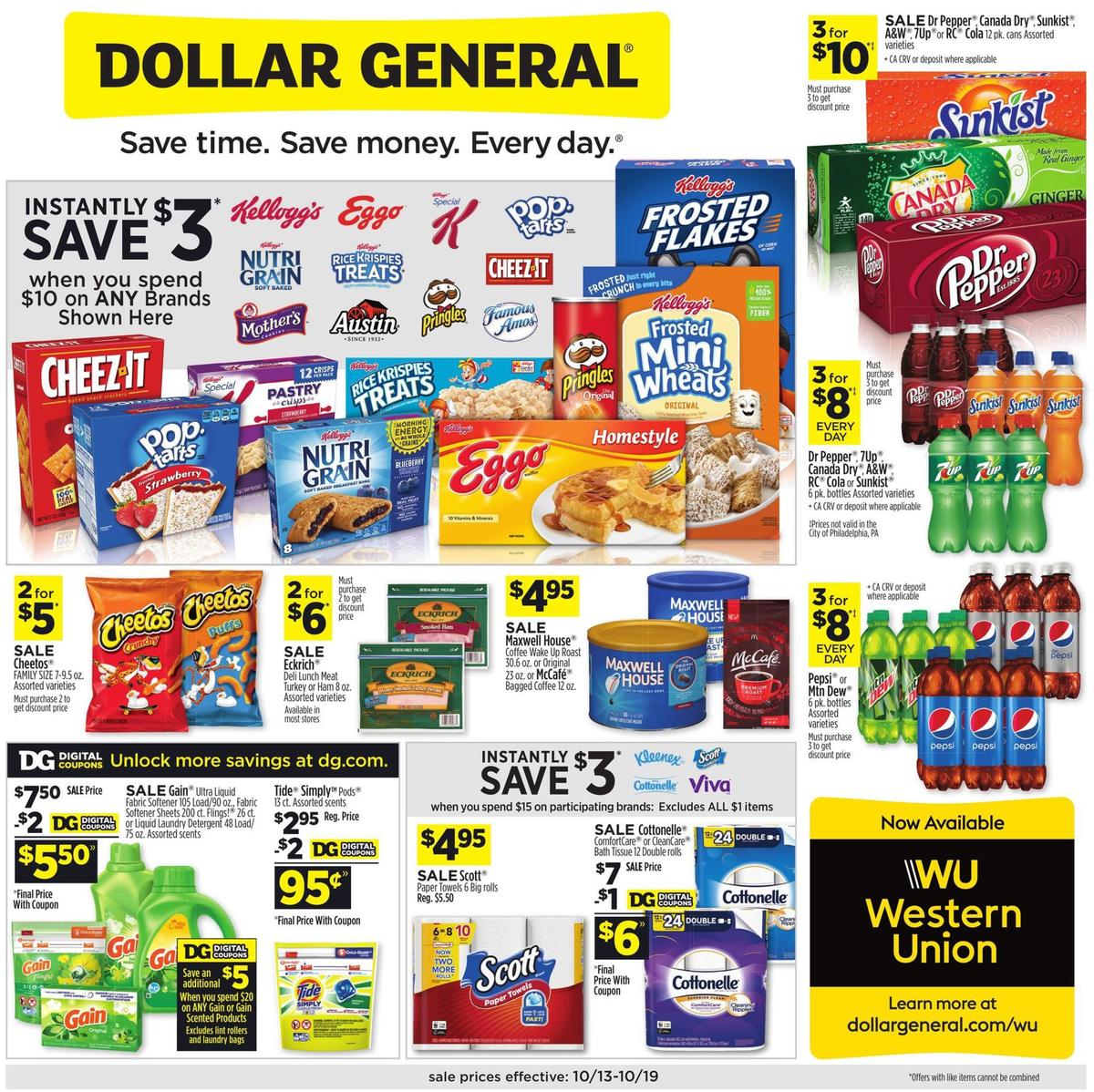 Dollar General Weekly Ad from October 13