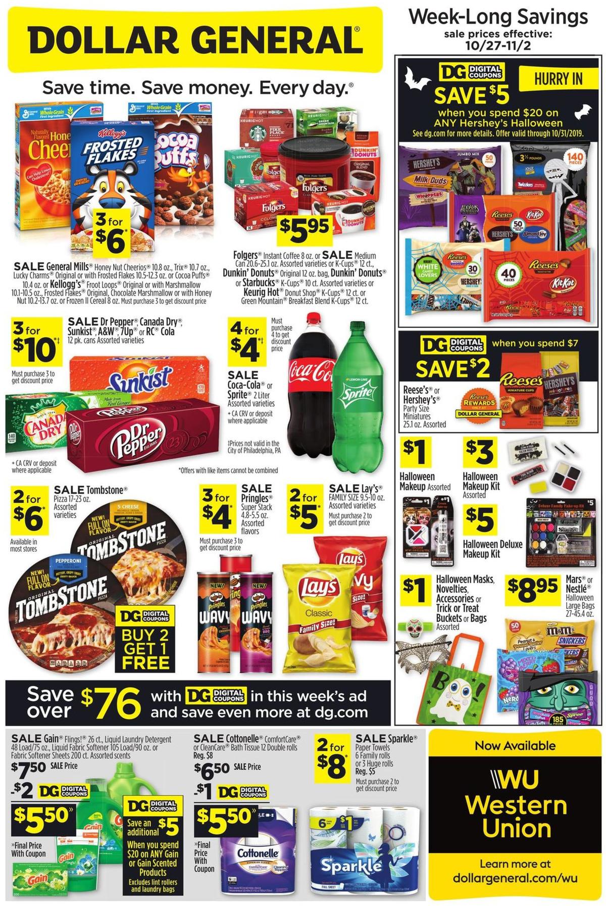 Dollar General Weekly Ad from October 27