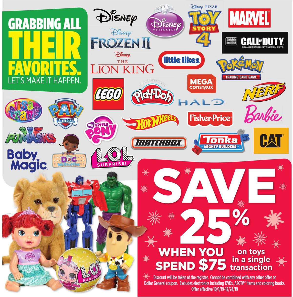 Dollar General Toy Book Weekly Ad from October 22