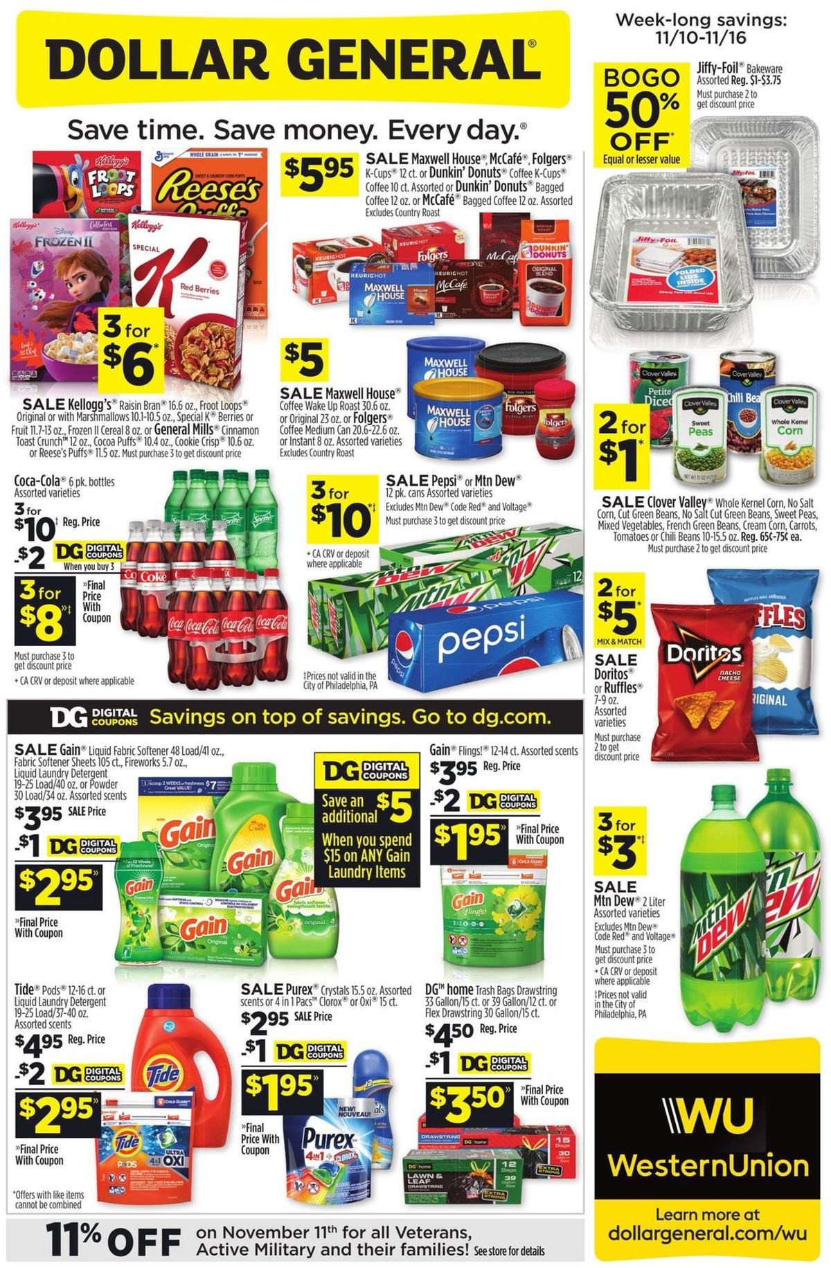 Dollar General Weekly Ad from November 10