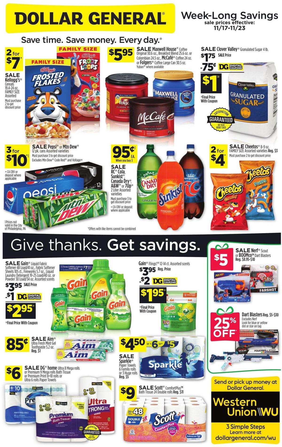 Dollar General Weekly Ad from November 17