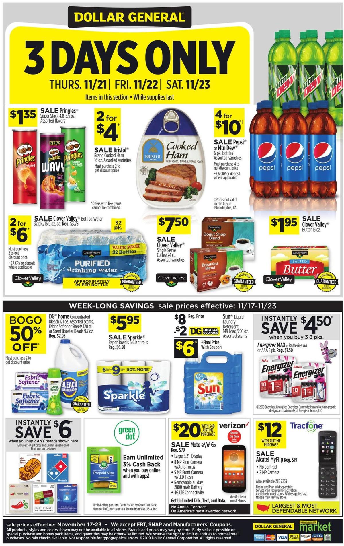 Dollar General Weekly Ad from November 17