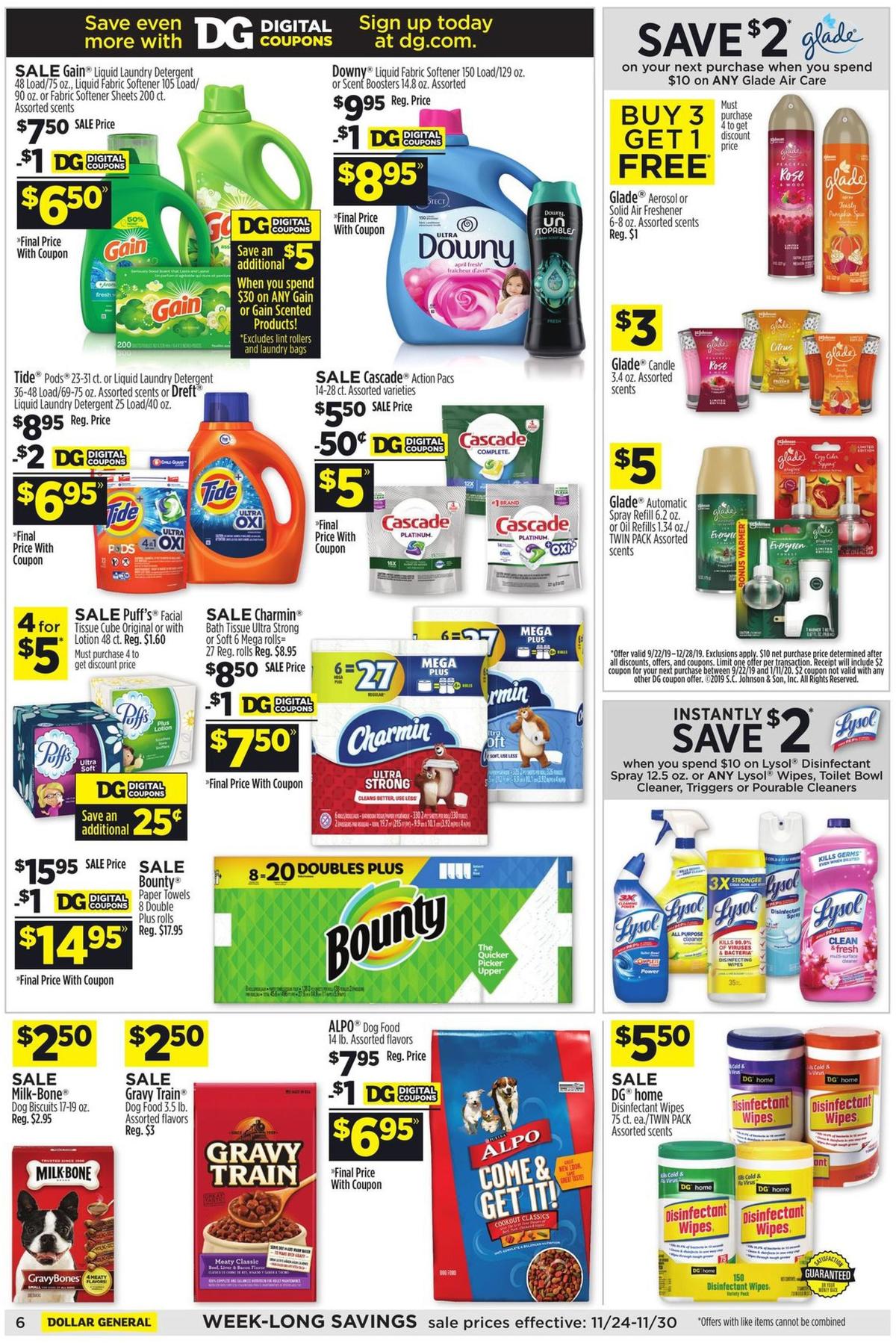 Dollar General Weekly Ad from November 24