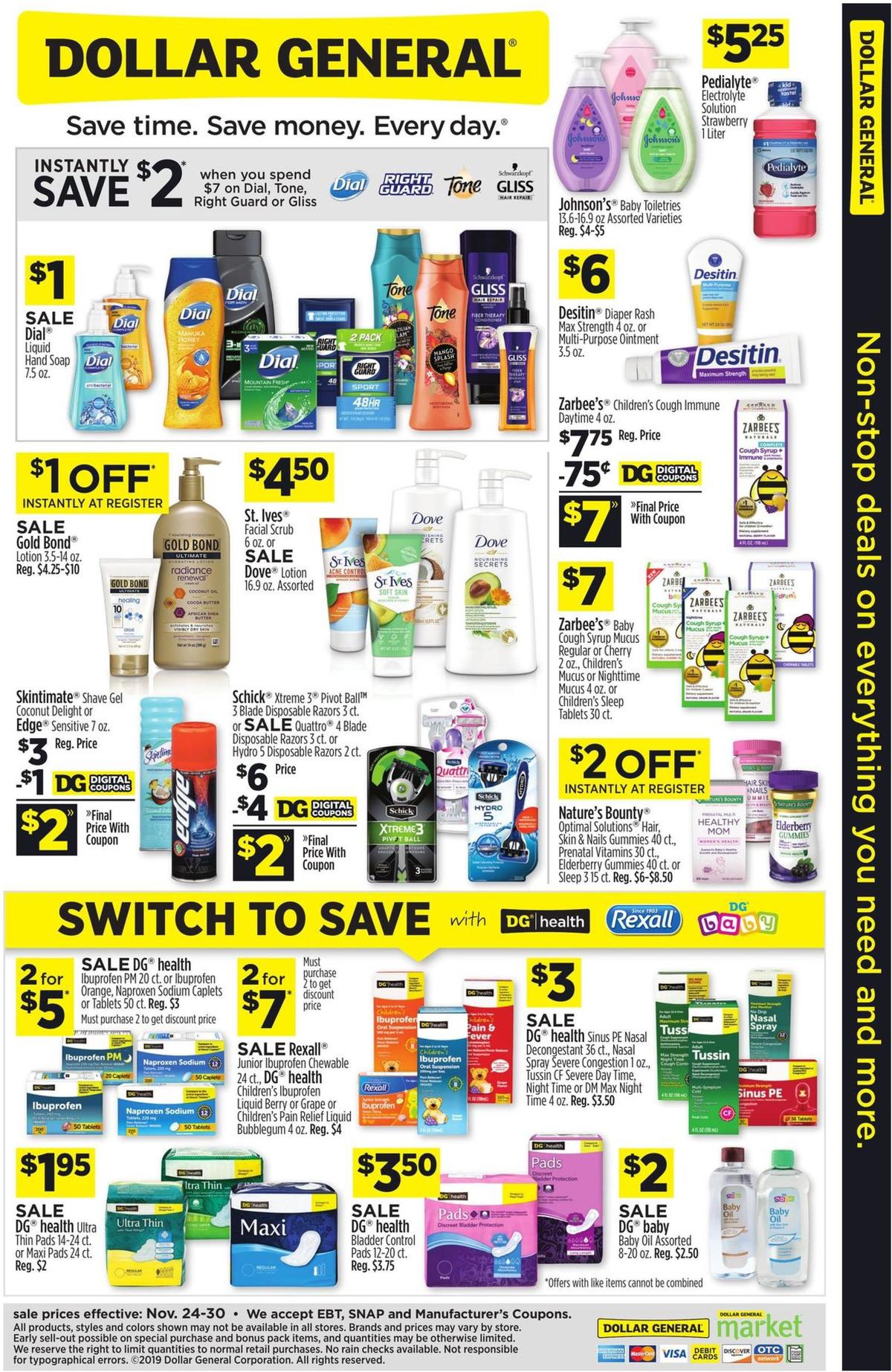 Dollar General Weekly Ad from November 24