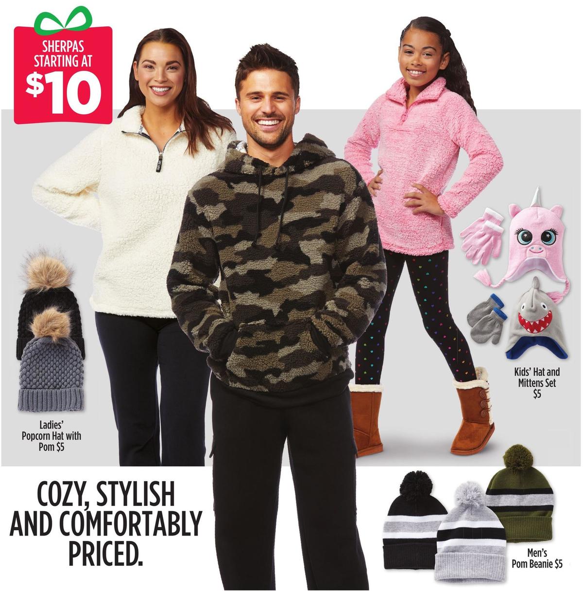 Dollar General New Winter Apparel at Dollar General Weekly Ad from October 3