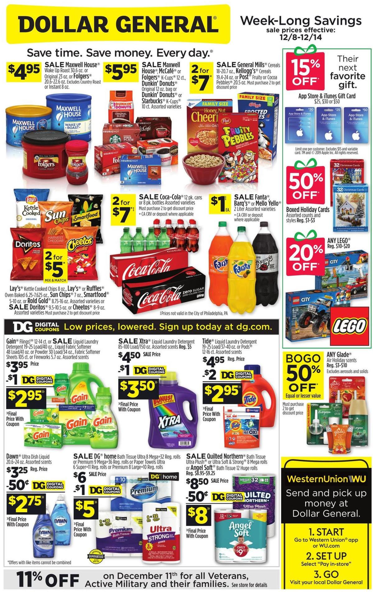 Dollar General Weekly Ad from December 8