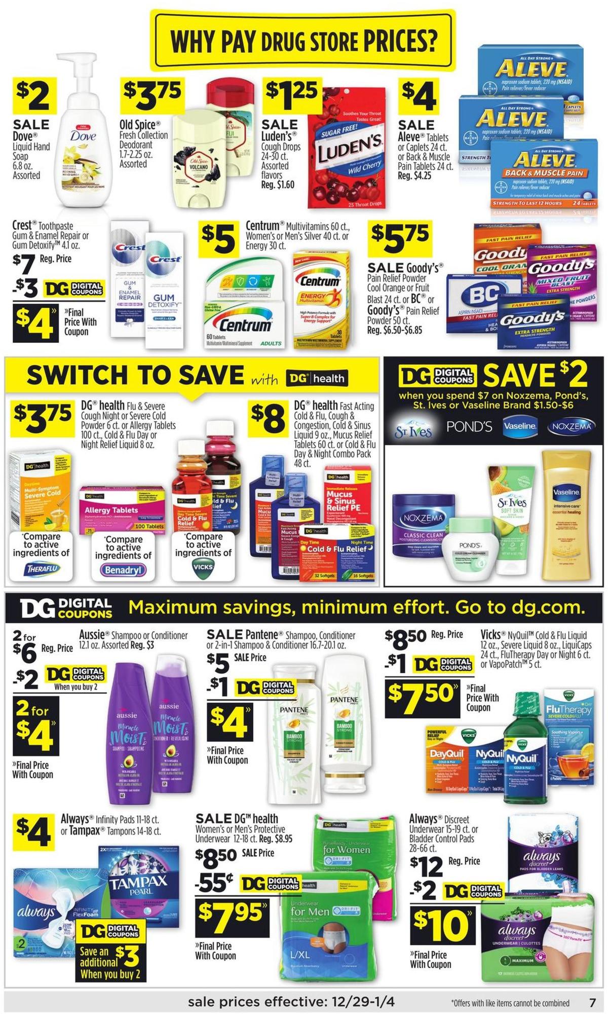 Dollar General Weekly Ad from December 29