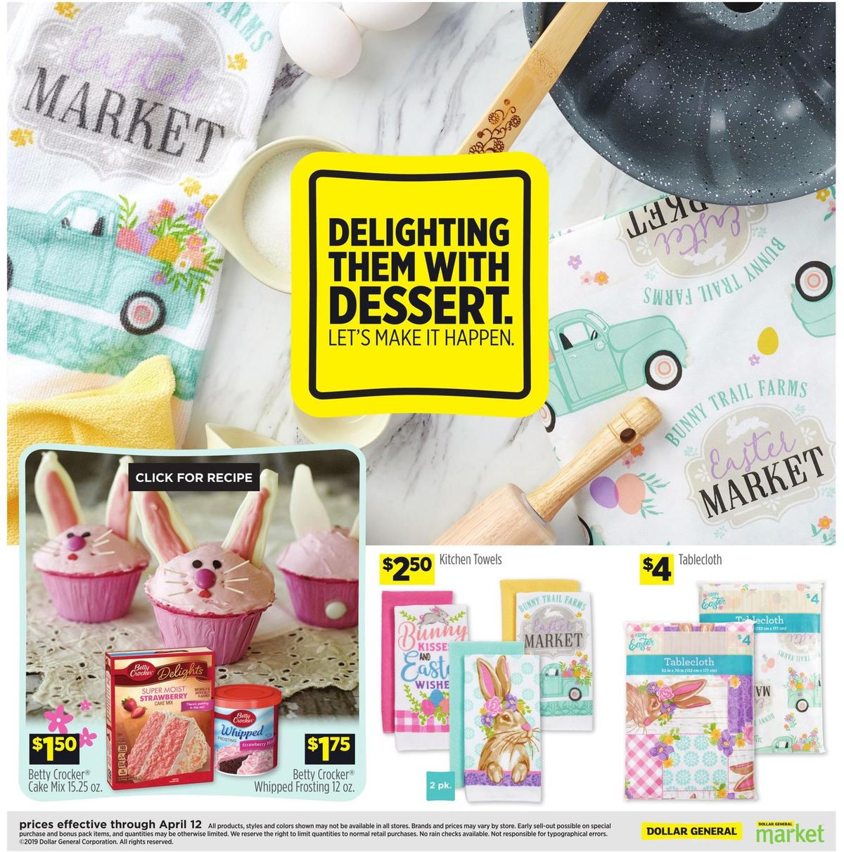 Dollar General Easter Savings Weekly Ad from February 25