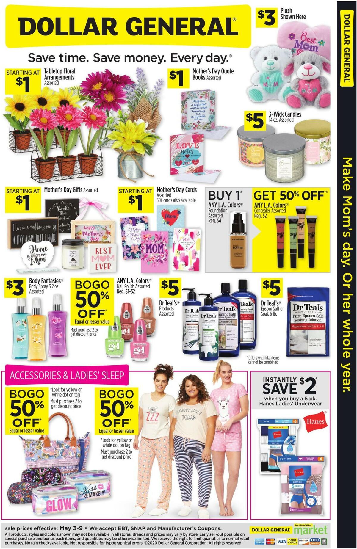 Dollar General Make Mom's Day Weekly Ad from May 3