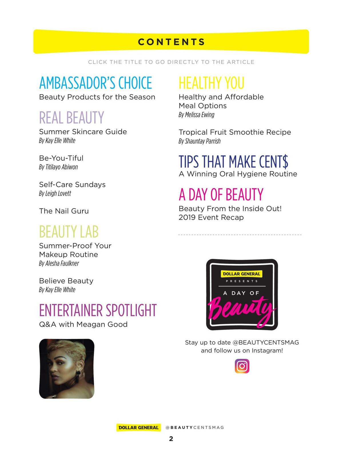 Dollar General Beauty Cents Magazine Weekly Ad from May 4