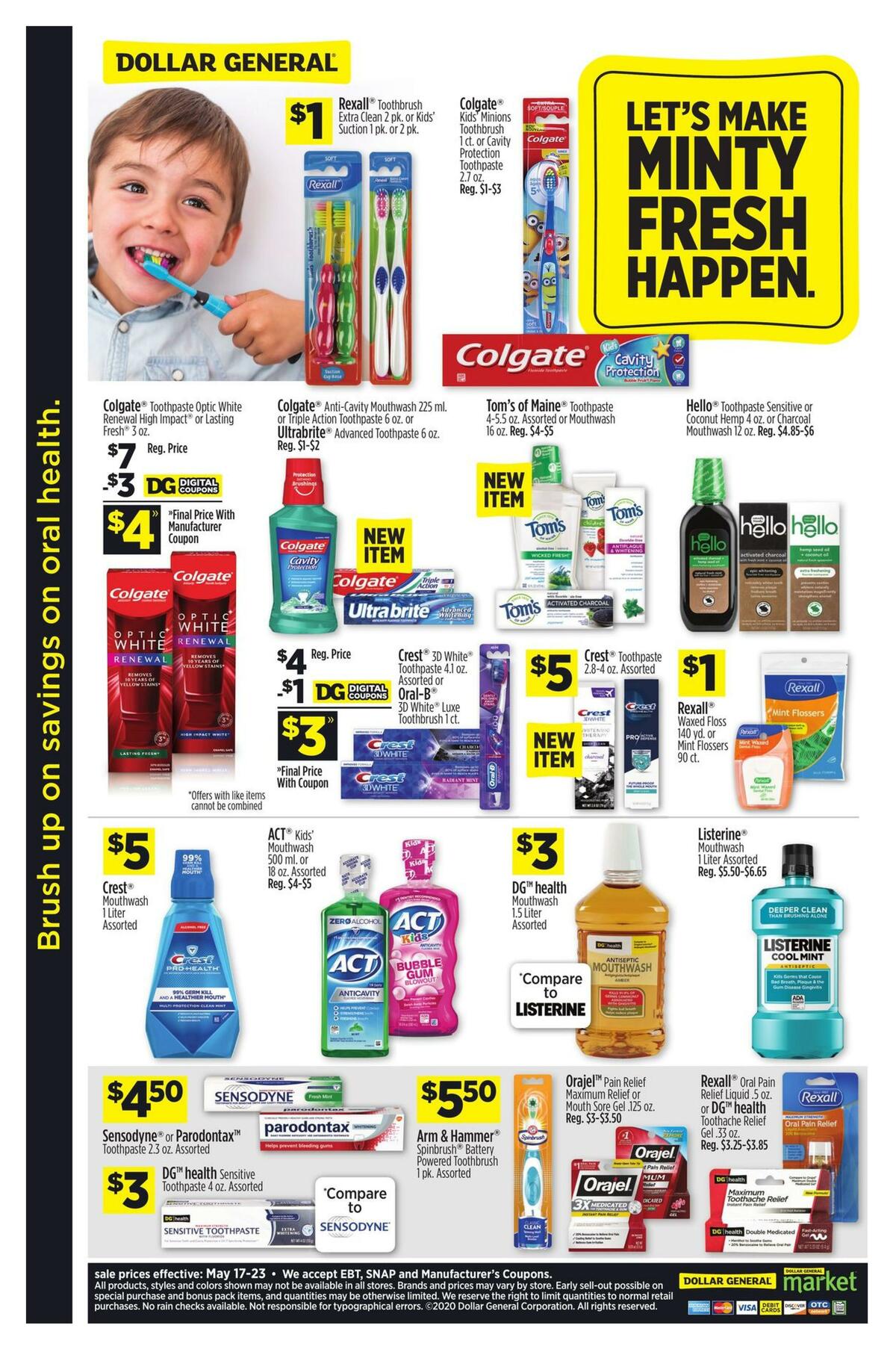 Dollar General Brush up on savings. Weekly Ad from May 17