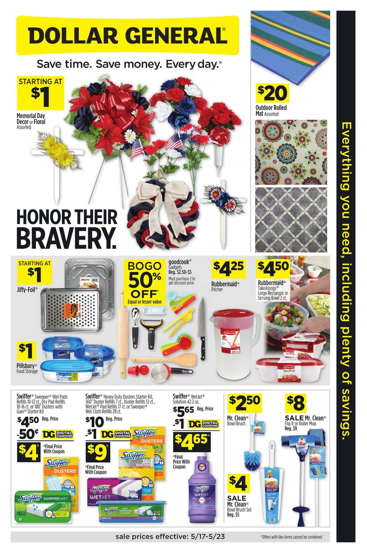 Dollar General Savings for the whole house. Weekly Ad from May 17
