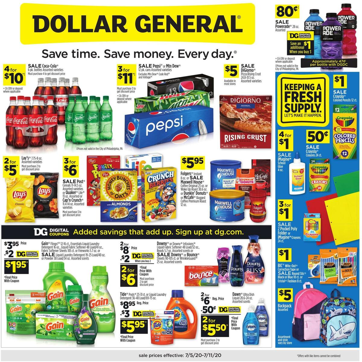 Dollar General Weekly Ad from July 5