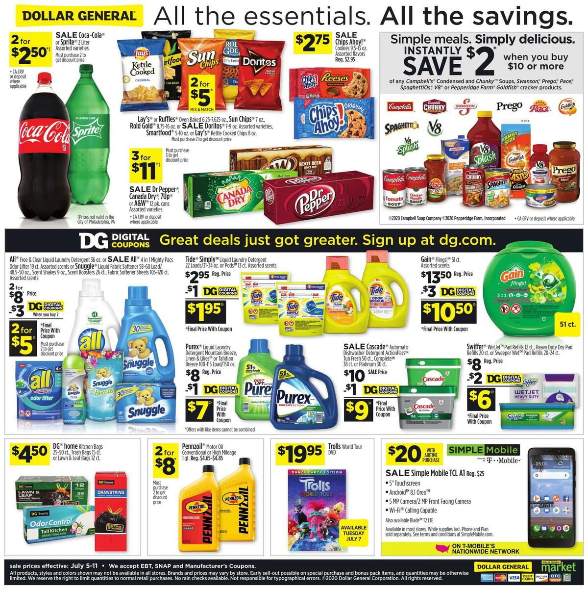 Dollar General Weekly Ad from July 5