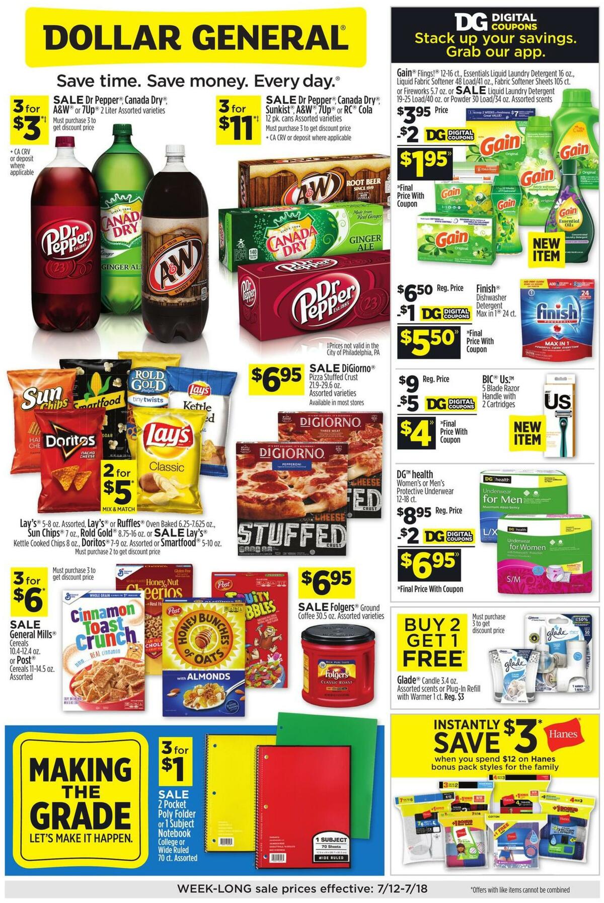 Dollar General Weekly Ad from July 12