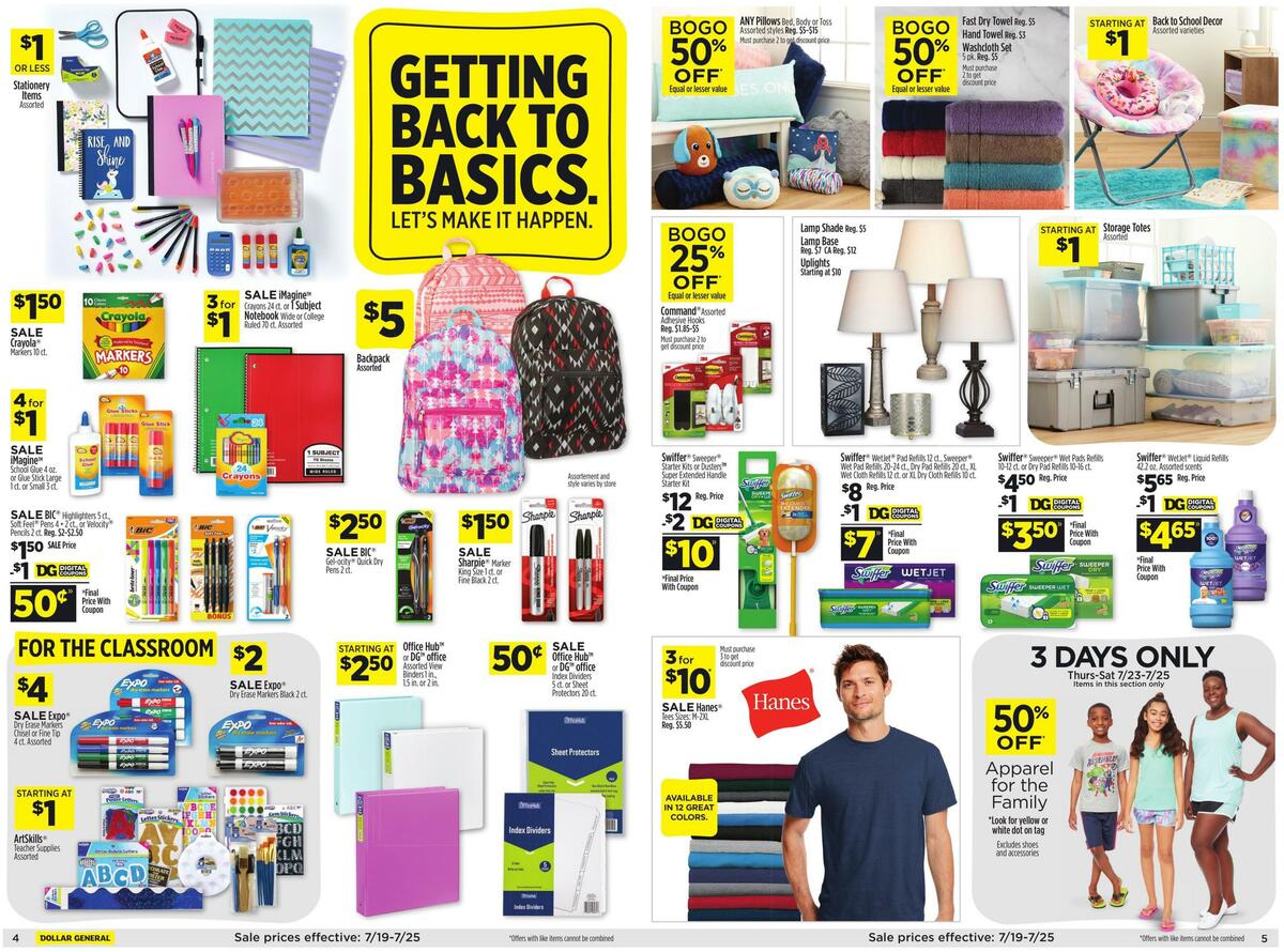 Dollar General Weekly Ad from July 19