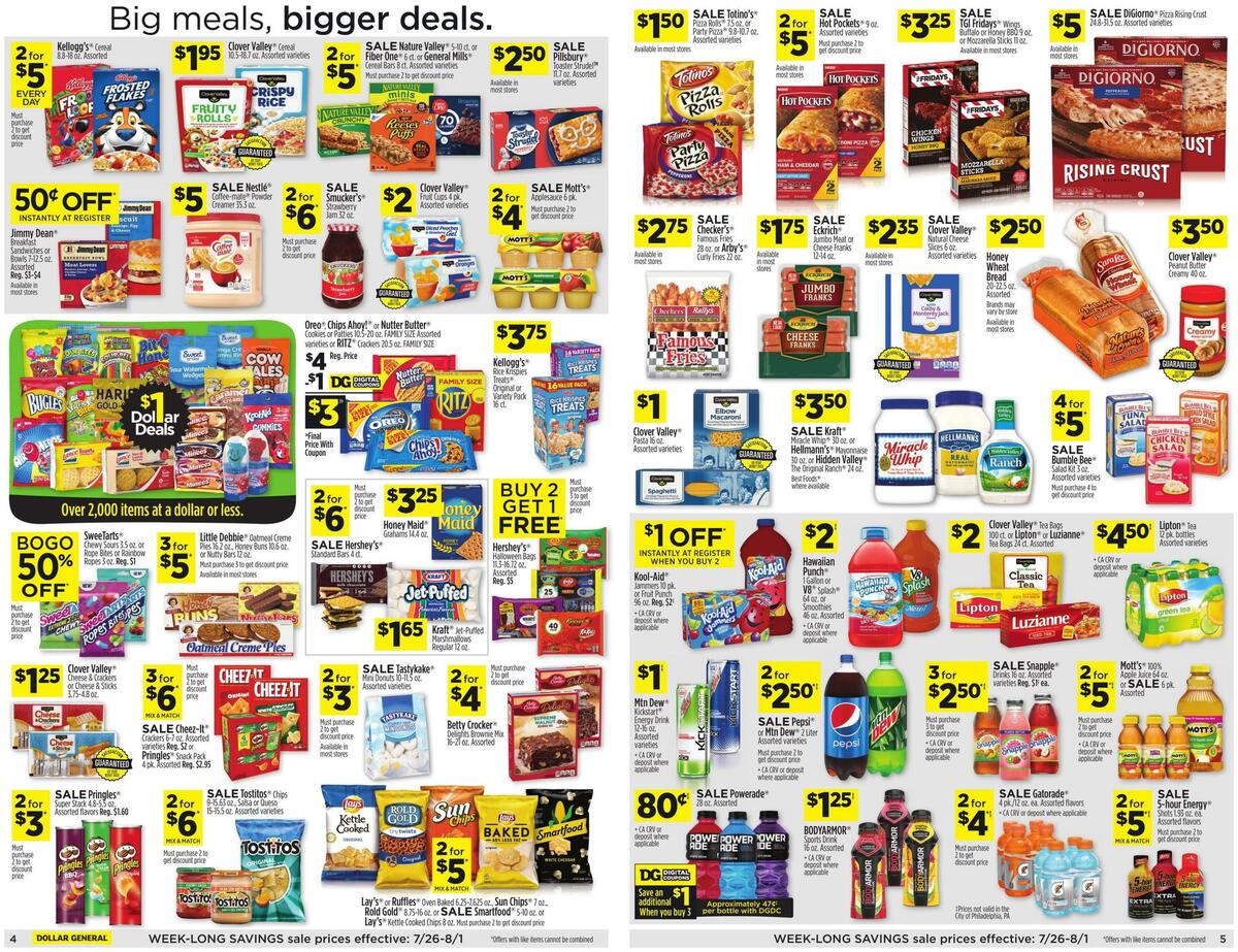 Dollar General Weekly Ad from July 26