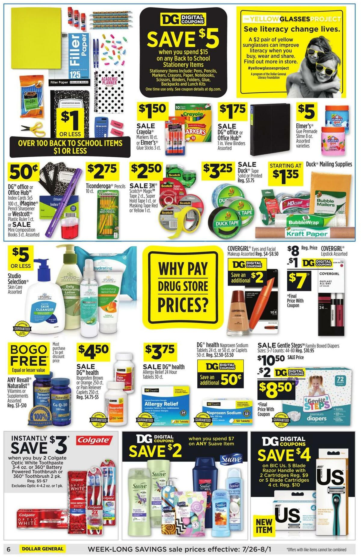 Dollar General Weekly Ad from July 26