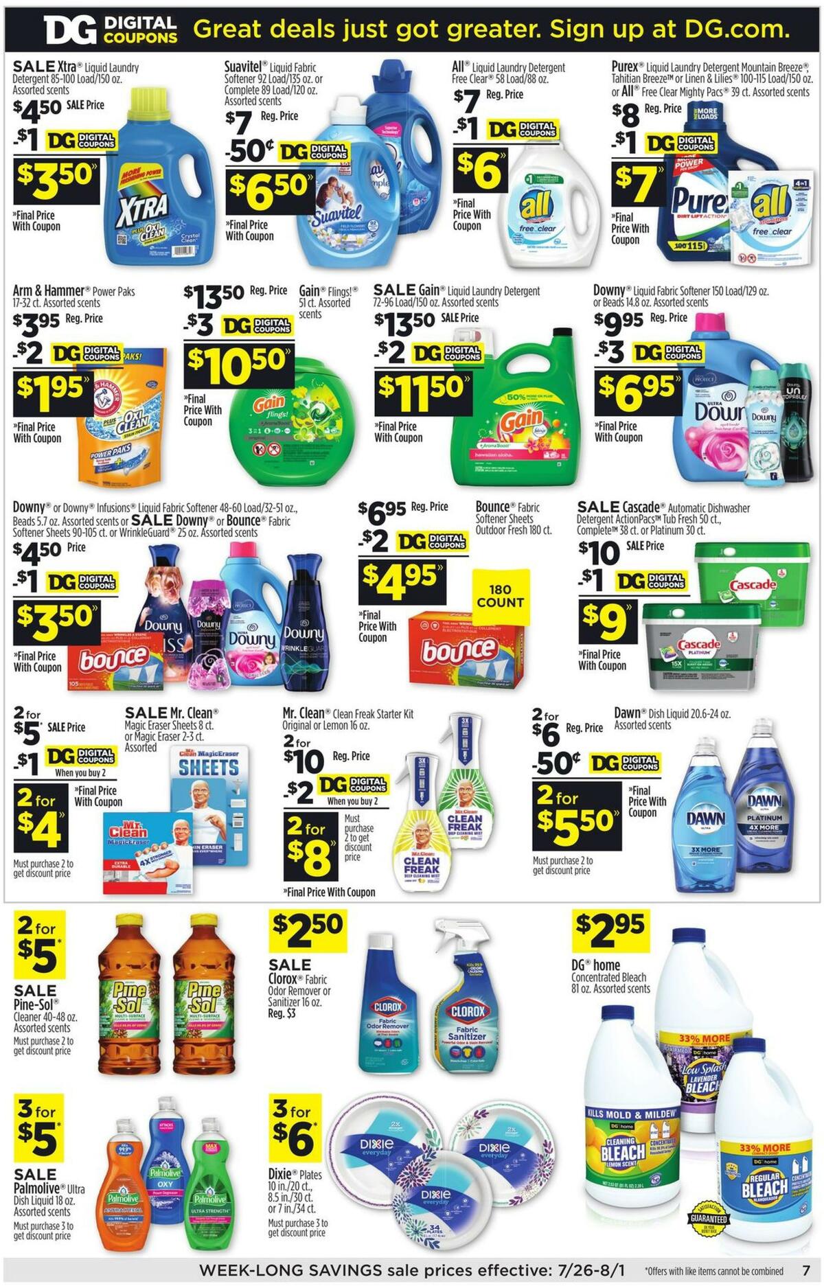Dollar General Weekly Ad from July 26
