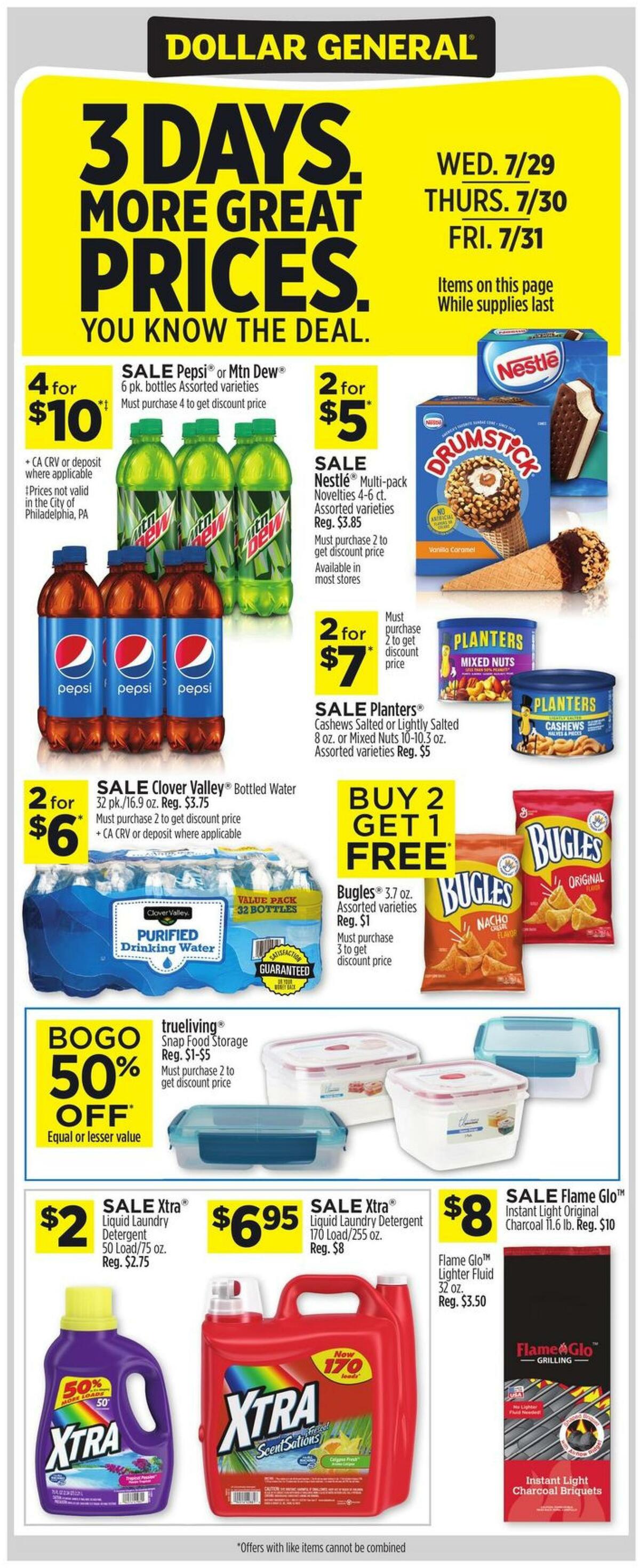 Dollar General Weekly Ad from July 26
