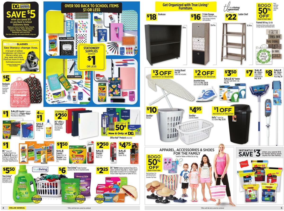 Dollar General Weekly Ad from August 2