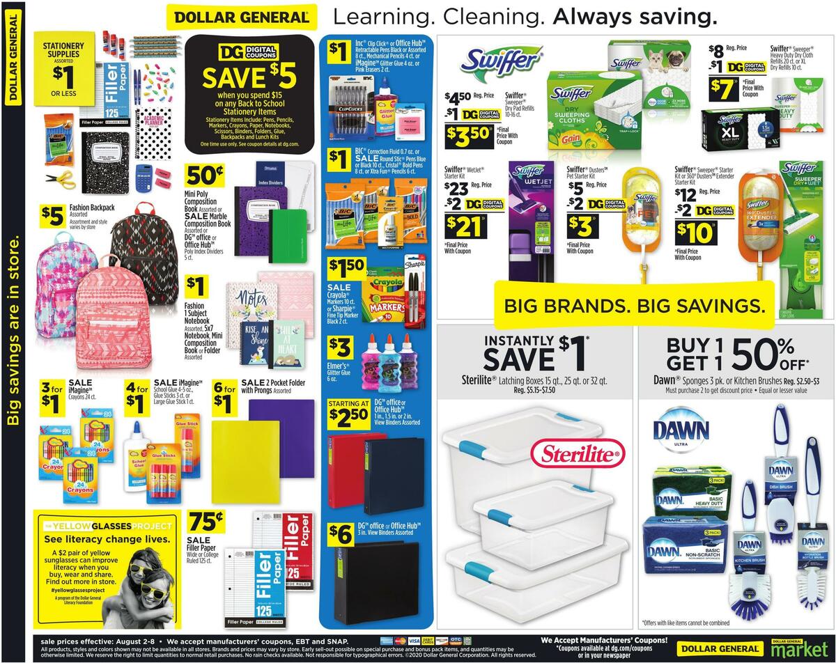 Dollar General Weekly Ad from August 2