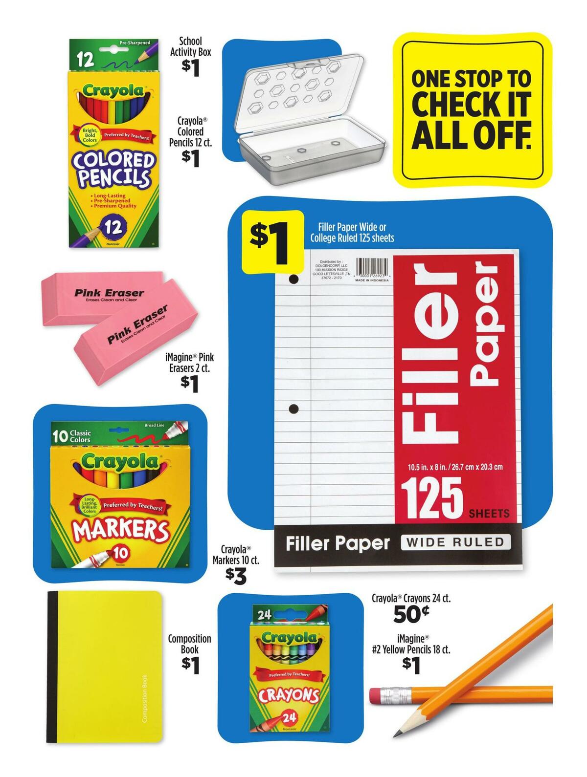 Dollar General Back to School Savings Weekly Ad from July 5