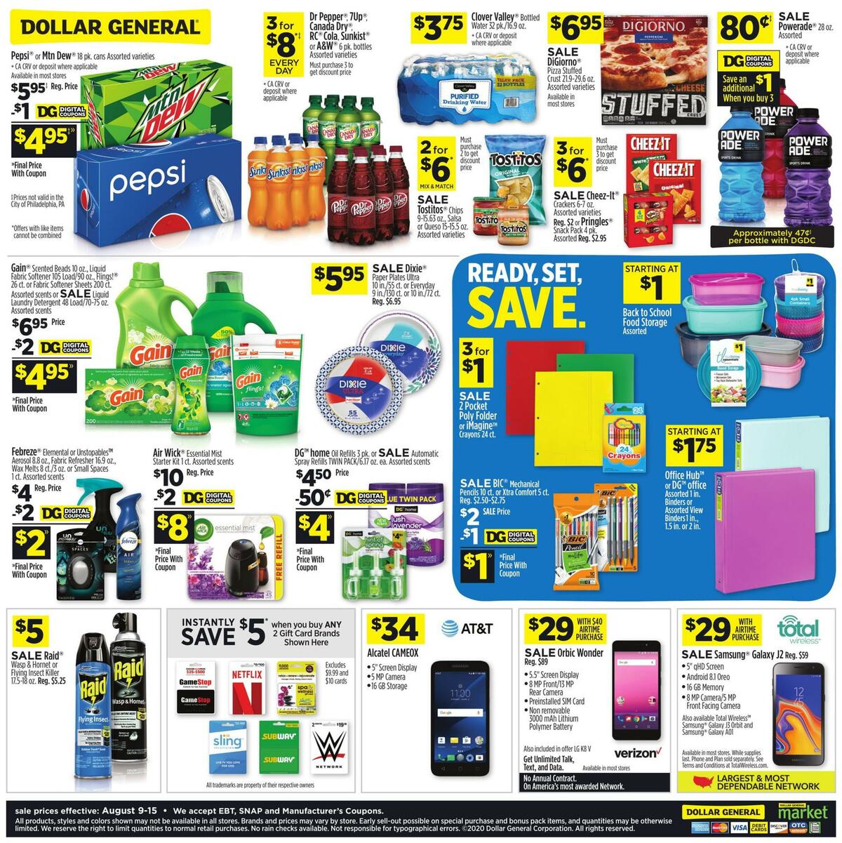 Dollar General Weekly Ad from August 9