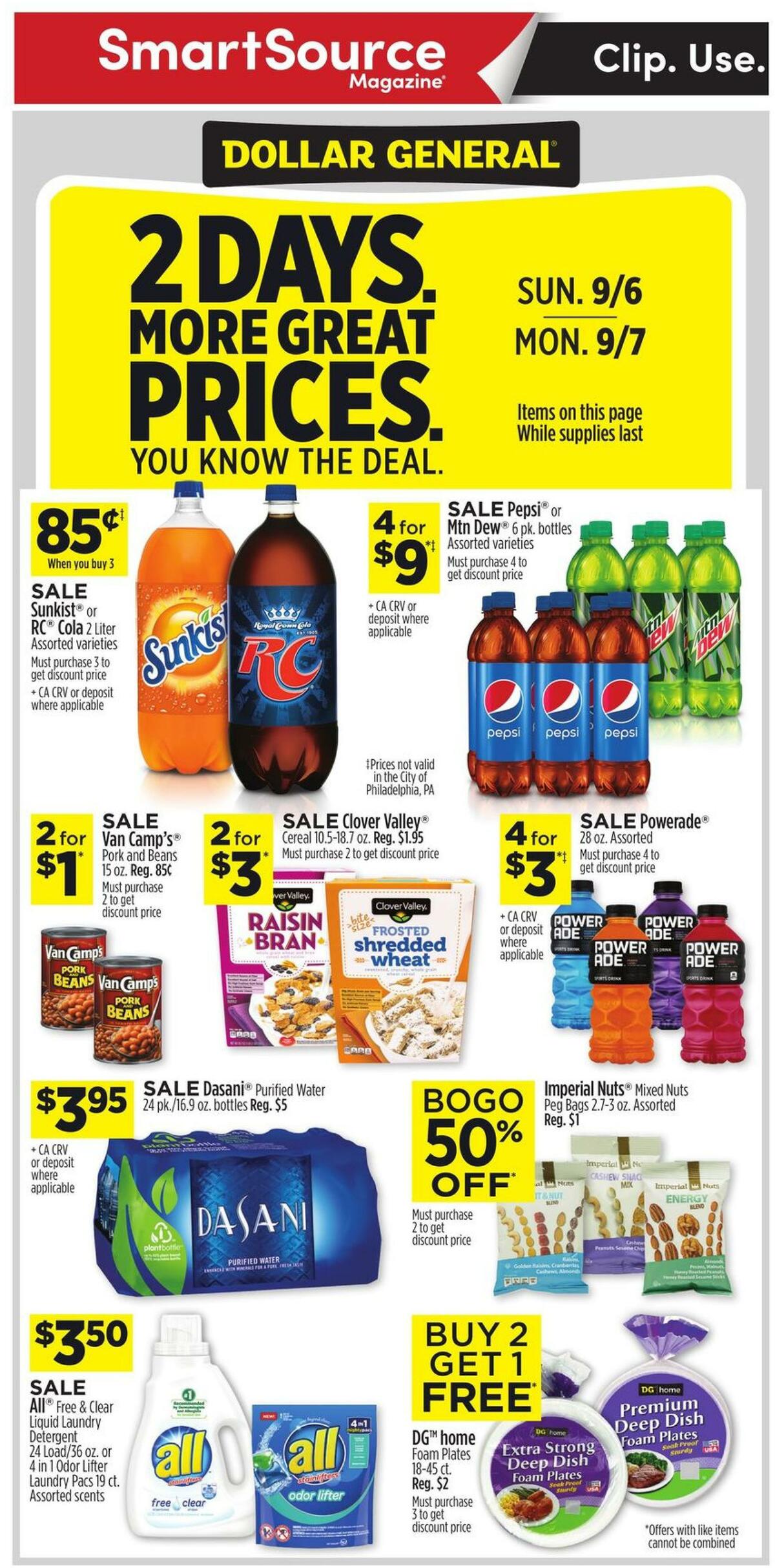 Dollar General Weekly Ad from September 6