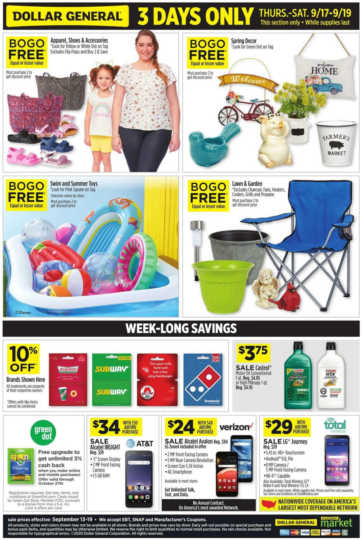 Dollar General Weekly Ad from September 13