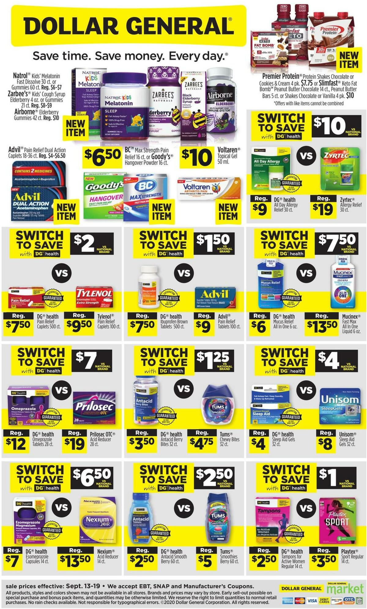 Dollar General Weekly Ad from September 13