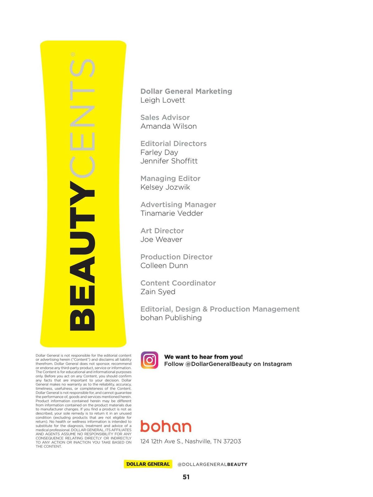 Dollar General Beauty Cents Magazine Weekly Ad from September 14