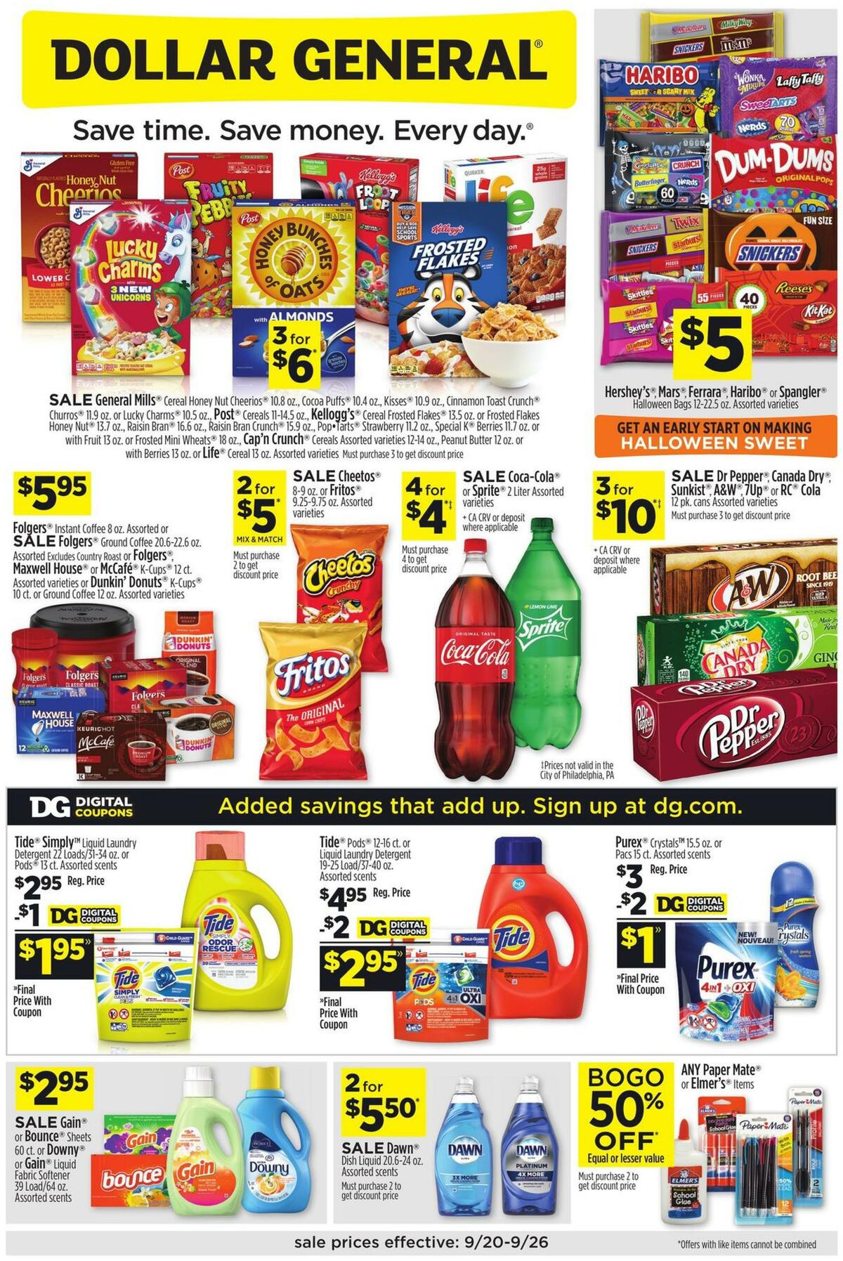 Dollar General Weekly Ad from September 20
