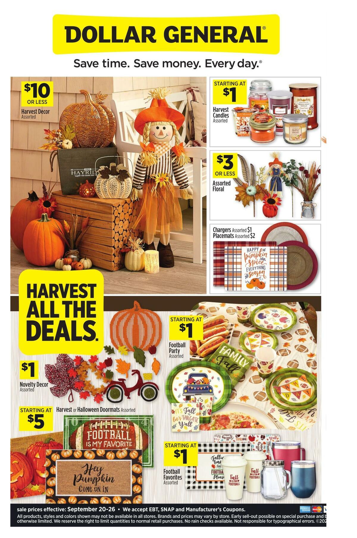 Dollar General Scary Good Savings Weekly Ad from September 20