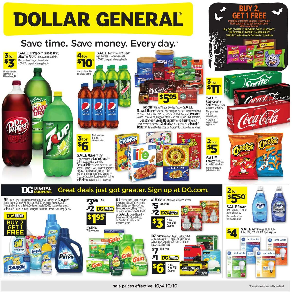 Dollar General Weekly Ad from October 4