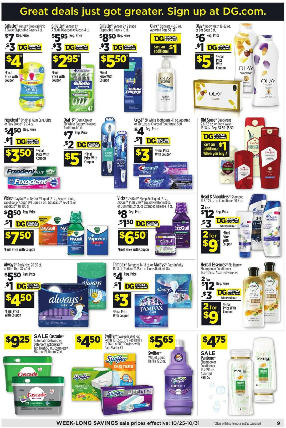 Dollar General Weekly Ad from October 25