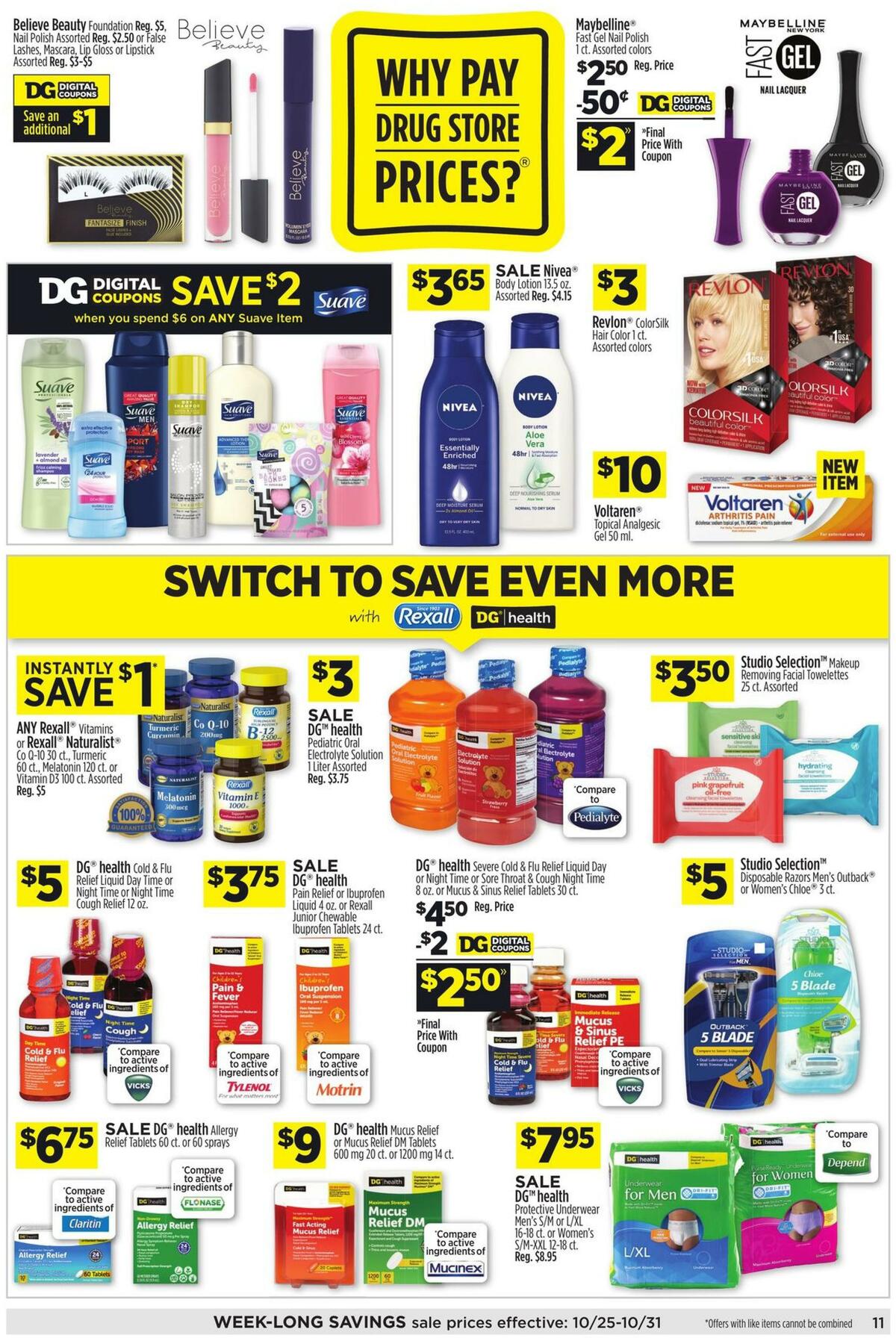 Dollar General Weekly Ad from October 25