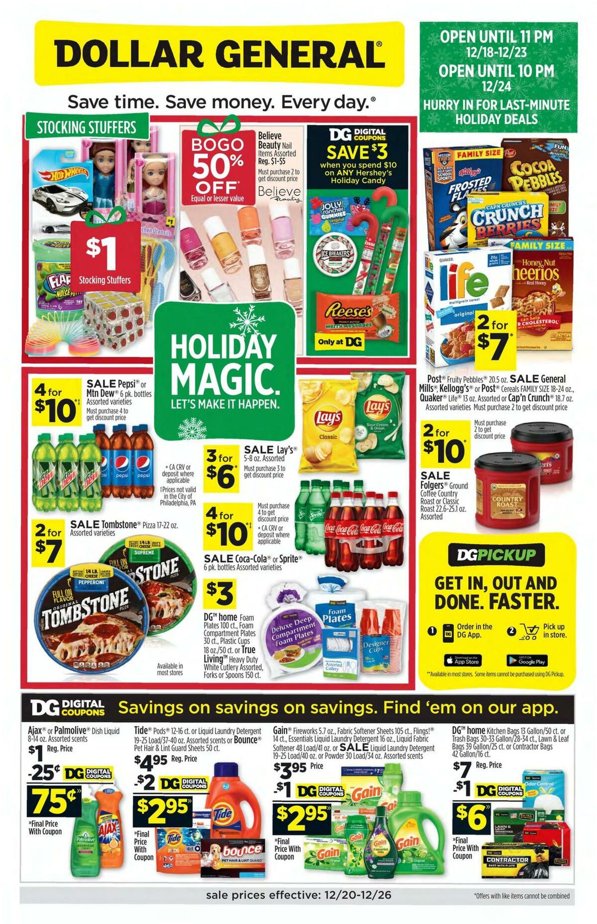Dollar General Weekly Ad from December 20